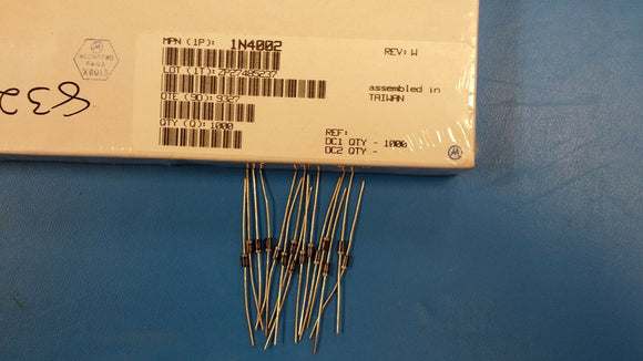 (100 PCS) 1N4002 MOTOROLA  Diode 100V 1A 2-Pin DO-41