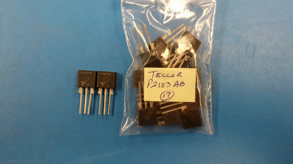 (2 PCS) P1203AB TECCOR Thyristor Surge Protection Devices 170V 25A 3-Pin TO-220
