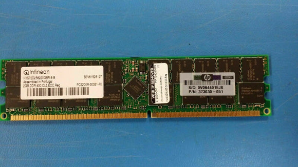 (1PC) HYS72D256220GBR-5-B INFINEON 2GB, DDR, 400, CL3, ECC REG  HP# 373030-051