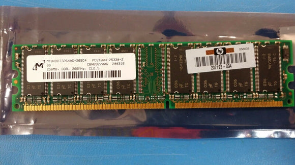 (1PC) MT8VDDT3264AG-265C4 MICRON 256 MB SDRAM DDR MODULE 266MHZ, CL2.5