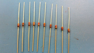 Lot of 10, 1N4735A, Zener Diode, 6.2V, 1W, APD, FSC, Mot, ITT