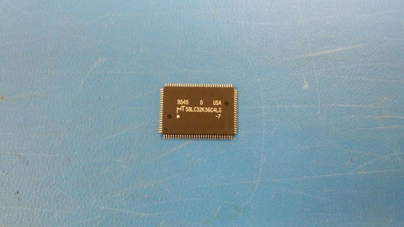 (5 PCS) MT58LC32K36C4LG-7 MICRON 32KX36 STANDARD SRAM, PQFP100