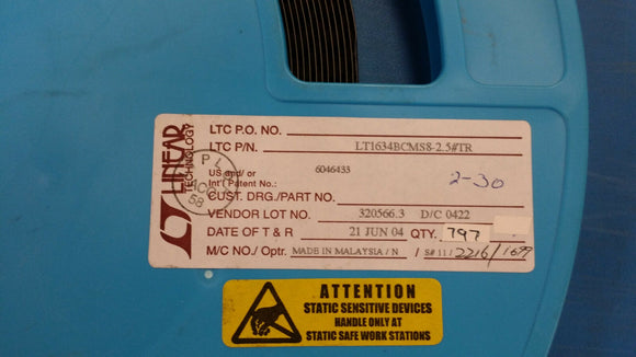 (2 PCS) LT1634BCMS8-2.5 LINEAR TECH V-Ref Precision 2.5V 50mA 8-Pin MSOP