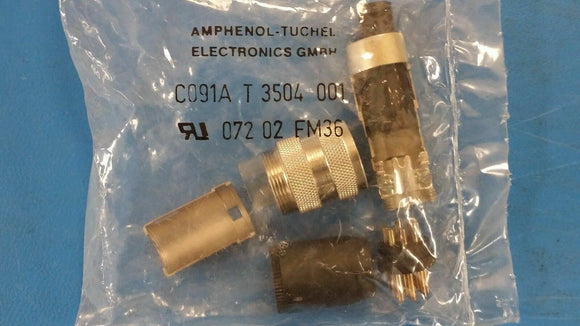 (1 PC) T3504-001 Conn Circular M 8 POS Solder ST Cable Mount 8 Terminal 1 Port