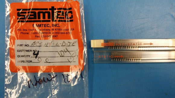 (1) BCS-114-L-D-TE SAMTEC Conn Socket Strip SKT 28POS 2.54mm Solder ST Thru-Hole