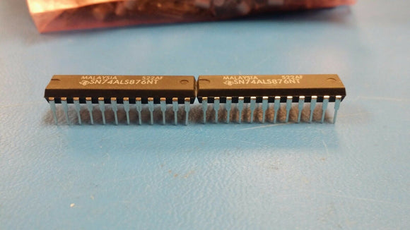 (2 PCS) SN74ALS876NT TI IC FLIP-FLOP DUAL D TYPE ALS-TTL DIP 24PIN PLASTIC