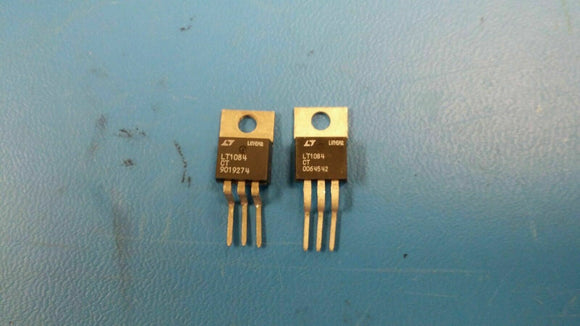 (2 PCS) LT1084CT LT LDO Regulator Pos 1.25V to 28.5V 5A 3-Pin(3+Tab) TO-220