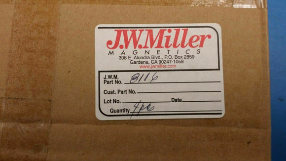 (1 PC) 8116 JW MILLER Ind Common Mode Toroid 50mH 1KHz 2.3A Pin