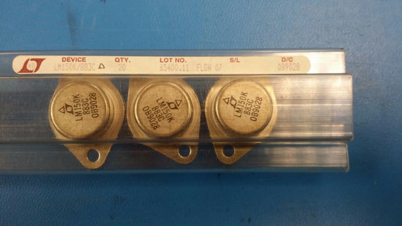 (1 PC) LM150K/883 LINEAR TECH MILITARY GRADE 3A POSITIVE VOLTAGE REGULATOR TO-3