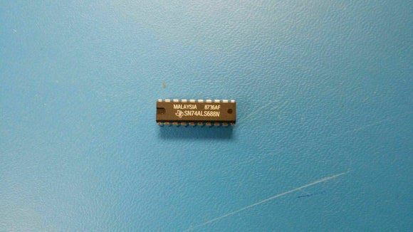 (2 PCS) SN74ALS688N TI 8-BIT IDENTITY COMPARATOR, INVERTED OUTPUT, PDIP20