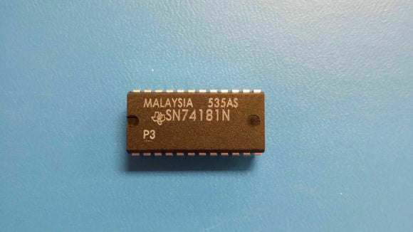 (2 PCS) SN74181N TI,SIGNETICS 4-BIT ARITHMETIC LOGIC UNIT, PDIP24