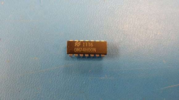 (2 PCS) DM74H00N NSC IC,LOGIC GATE,QUAD 2-INPUT NAND,H-TTL,DIP,14PIN,PLASTIC