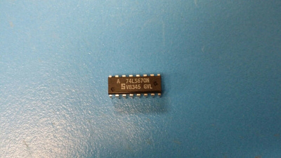 (2 PCS) 74LS670N SIGNETICS IC,REGISTER FILE,LS-TTL,DIP,16PIN,PLASTIC