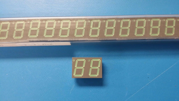 (2 PCS) HDSP-5623 HP 7 SEG NUMERIC DISPLAY, GREEN, 14.2mm 18 PIN DIP
