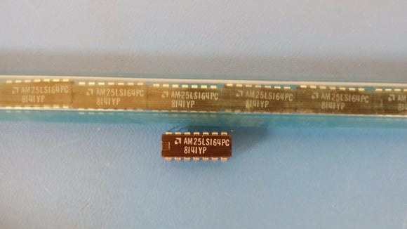 (2 PCS) AM25LS164PC AMD IC,SHIFT REGISTER,LS-TTL,DIP,14PIN,PLASTIC