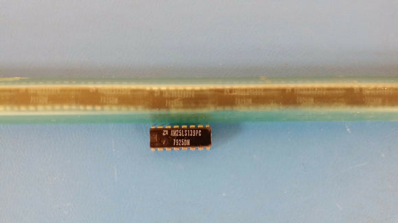 (2 PCS) AM25LS139PC AMD IC,DECODER/DEMUX,2-TO-4-LINE,LS-TTL,DIP,16PIN,PLASTIC