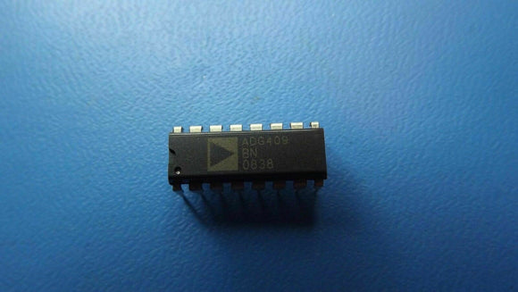 (1PC) ADG409BN ANALOG DEVICES Analog Multiplexer Dual 4:1 16-Pin PDIP