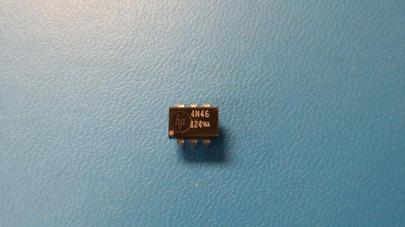 (2 PCS) 4N46 HP 1 CHANNEL LOGIC OUTPUT OPTOCOUPLER 6PIN PLASTIC DIP