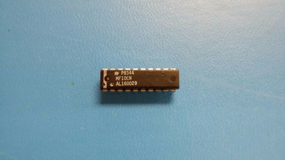 (2 PCS) MF10CN NSC DUAL SWITCHED CAPACITOR FILTER, PDIP20