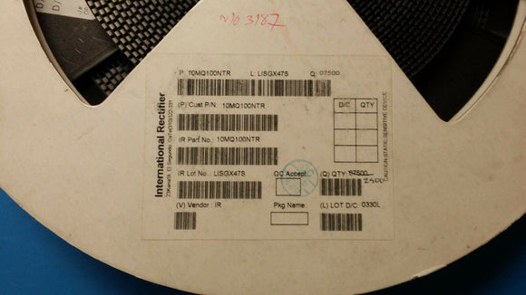 (200 PCS) 10MQ100N IR Diode Schottky 100V 1.5A 2-Pin SMA (ON TAPE)