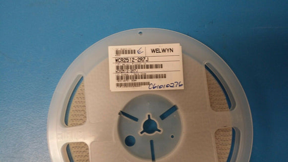 (100 PCS) WCR2512-2R7J RESISTOR METAL FILM 1W 5% 600ppm 2.7ohm SMD 2512