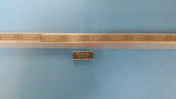 (10 PCS) SN74LS153N MOT DUAL 4 LINE TO 1 LINE MULTIPLEXER TRUE OUTPUT PDIP16