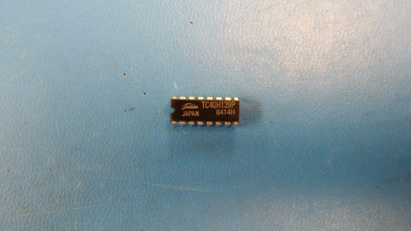 (1 PC) TC40H139P TOSHIBA IC,DECODER/DEMUX,2-TO-4-LINE,CMOS,DIP,16PIN,PLASTIC