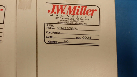 (2 PC) 23A337RPC MILLER VER. MT. PRINTED CIRCUIT VELVETORK ADJ. R.F. COIL .410uh