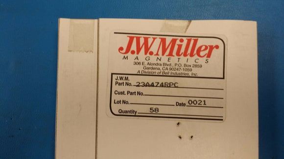 (1PC) 23A474RPC MILLER VER. MT. PRINTED CIRCUIT VELVETORK ADJ. R.F. COIL 580.0uH
