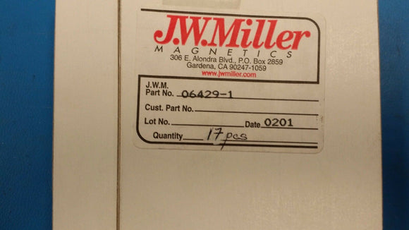 (2 PCS) 06429-1 JW MILLER RF INDUCTOR AXIAL LEAD OBSOLETE