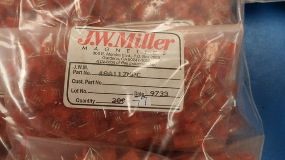 (10 PCS) 48A117MPC JW MILLER ADJUSTABLE RF COIL .164-.264 uH