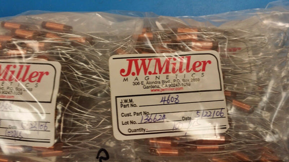 (4 PCS) 4608 JW MILLER Fixed R.F. Inductors 3.9uH 5%