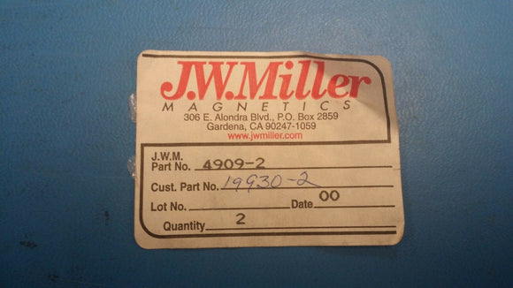 (1 PC) 4909-2 JW MILLER OEM # 19930-2