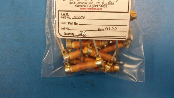 (2 PCS ) 4529 JW MILLER Single Layer Wound Choke 5.0uH .25 ohms 30ma