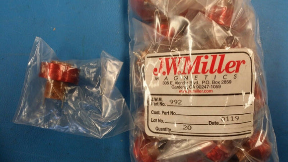 (1 PC) 992 JW MILLER Air Core Printed Circuit RF Choke 68 mh, 326 ohms, 50 ma