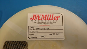 (20 PCS) PM40-331K JW MILLER Inductor 330uH 10% 7.96MHz 85mA 20Ohm DCR 1812