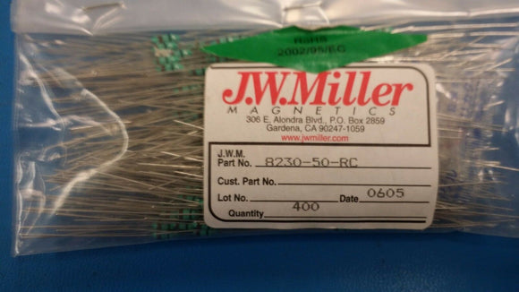 (10 PC) 8230-50-RC JW MILLER Fixed RF Inductors 18uH 10% ROHS