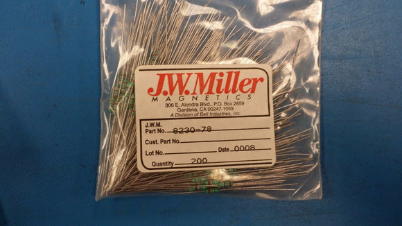 (10 PCS) 8230-78 JW MILLER Fixed RF Inductors 270uH 10%