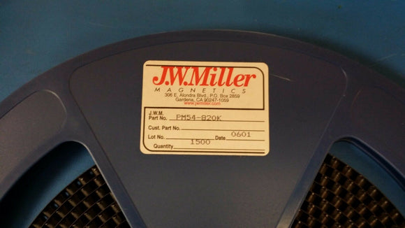 (25 PCS) PM54-820K JW MILLER Fixed Power Inductors 82uH 10%