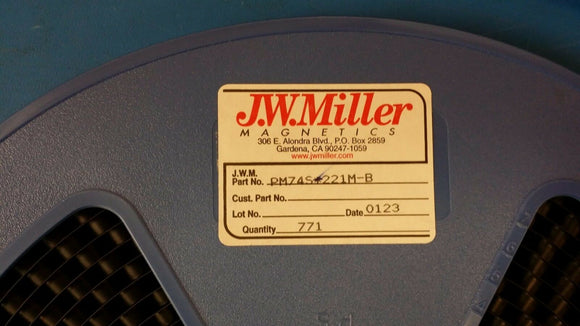 (10 PCS) PM74S-221M-B JW MILLER Fixed Power Inductors 220uH 20%