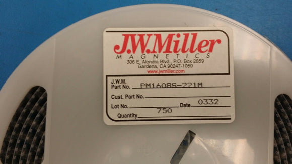 (10 PCS) PM1608S-221M JW MILLER Fixed Power Inductors 220uH 20%