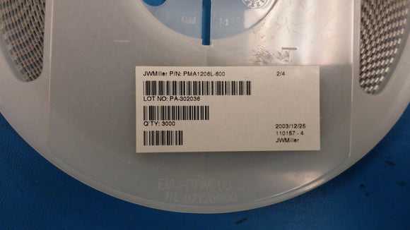 (25 PC) PMA1206L-600 JW MILLER Ferrite Beads Multi-Layer Array 60Ohm 25% 100MHz