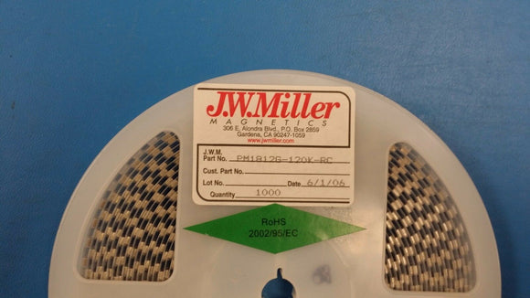 (25 PCS) PM1812G-120K-RC JW MILLER Fixed Power Inductors 12uH 10% ROHS