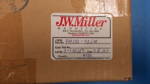 (5 PCS) PM2110-5R6M JW MILLER (BOURNS) Fixed Power Inductors 5.6uH 20%
