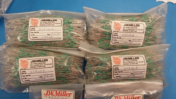 (25 PCS) 77F180K JW MILLER Fixed RF Inductors 18uH 10%