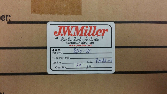 (1 PC) 8110-RC JW MILLER Common Mode Chokes Dual 20mH 1kHz 2.9A 210mOhm DCR ROHS