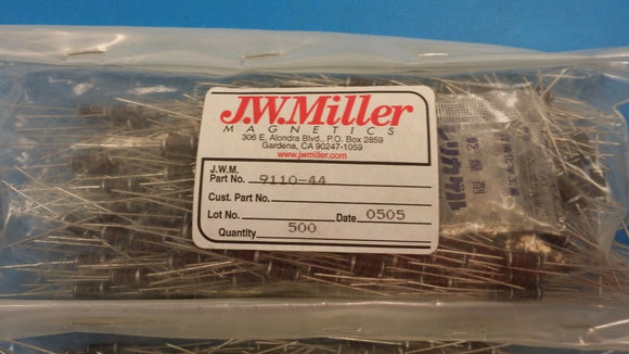 (10 PCS) 9110-44 JW MILLER  MOLDED INDUCTOR AXIAL LEAD 10%