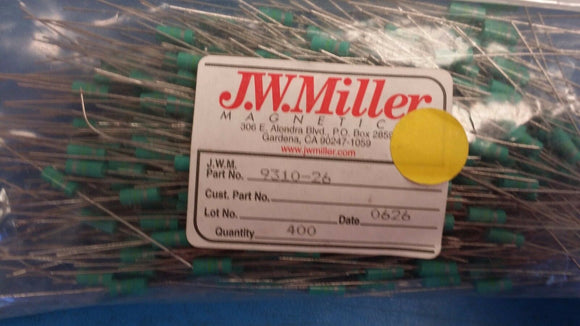 (5 PCS) 9310-26 JW MILLER Fixed R.F. Inductors Unshielded 3.9uH 10%