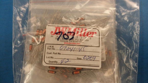 (10 PCS) 07241-45 JW MILLER Fixed RF Inductors 4700uH 10%