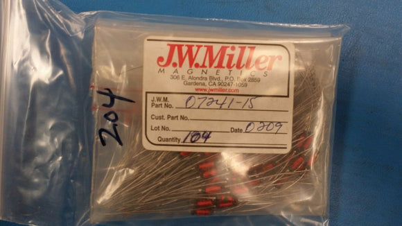 (10 PCS) 07241-15 JW MILLER Fixed RF Inductors 15uH 10%